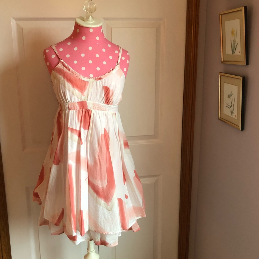 Blush Pink and Cream Colored A&F Dress